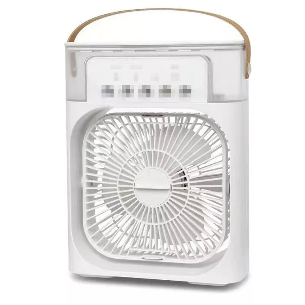 3-in-1 Portable Air Cooler Fan with LED Night Light – Mini Personal Air Conditioner, Humidifier & Fan for Bedroom, Office, Camping & Travel
