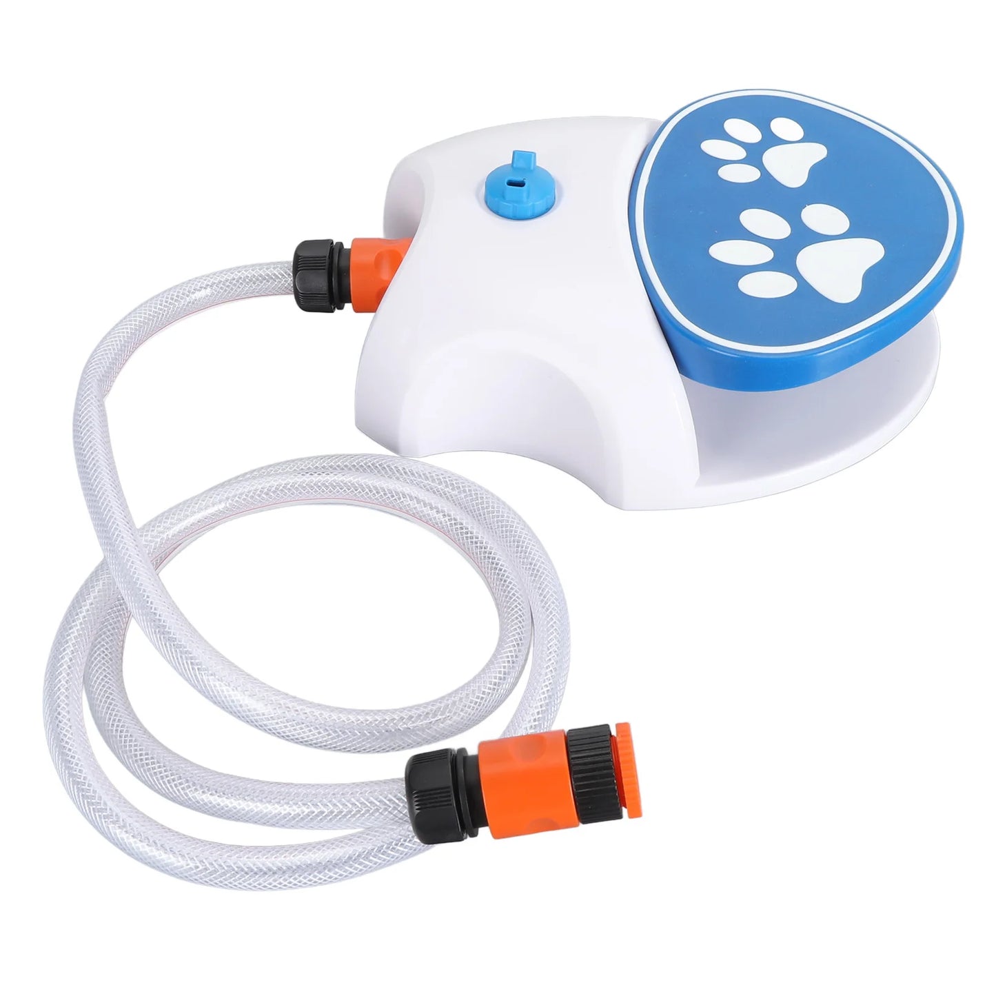 Outdoor Dog Water Fountain Paw Activated – Step-On Pet Water Dispenser with Hose for Lawn & Garden Hydration