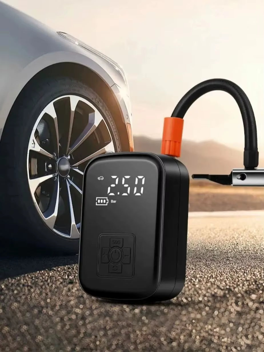 150PSI Car Air Compressor – Wired & Wireless Electric Tyre Inflator Pump for Car, Motorcycle, Boat & Bike