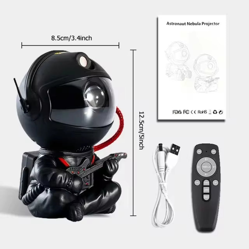 Galaxy Projector LED Night Light – Astronaut Star Projector Lamp for Bedroom, Kids & Home Décor Gift