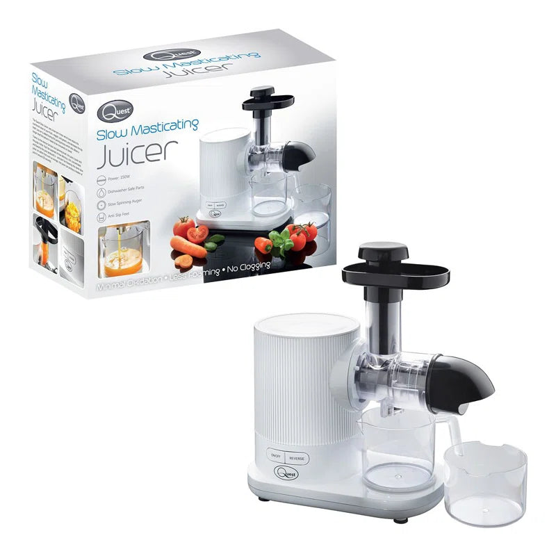 150W Slow Masticating Cold Press Juicer – High Juice Yield, Quiet Motor & Easy Clean Healthy Fruit & Vegetable Extractor
