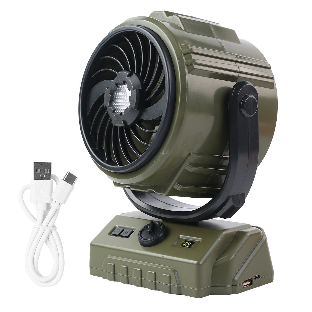 3 in 1 Portable Air Conditioner Fan – Mini Water Air Cooler with 7-Color LED Lights, USB Rechargeable Cooling Fan for Home, Office & Travel