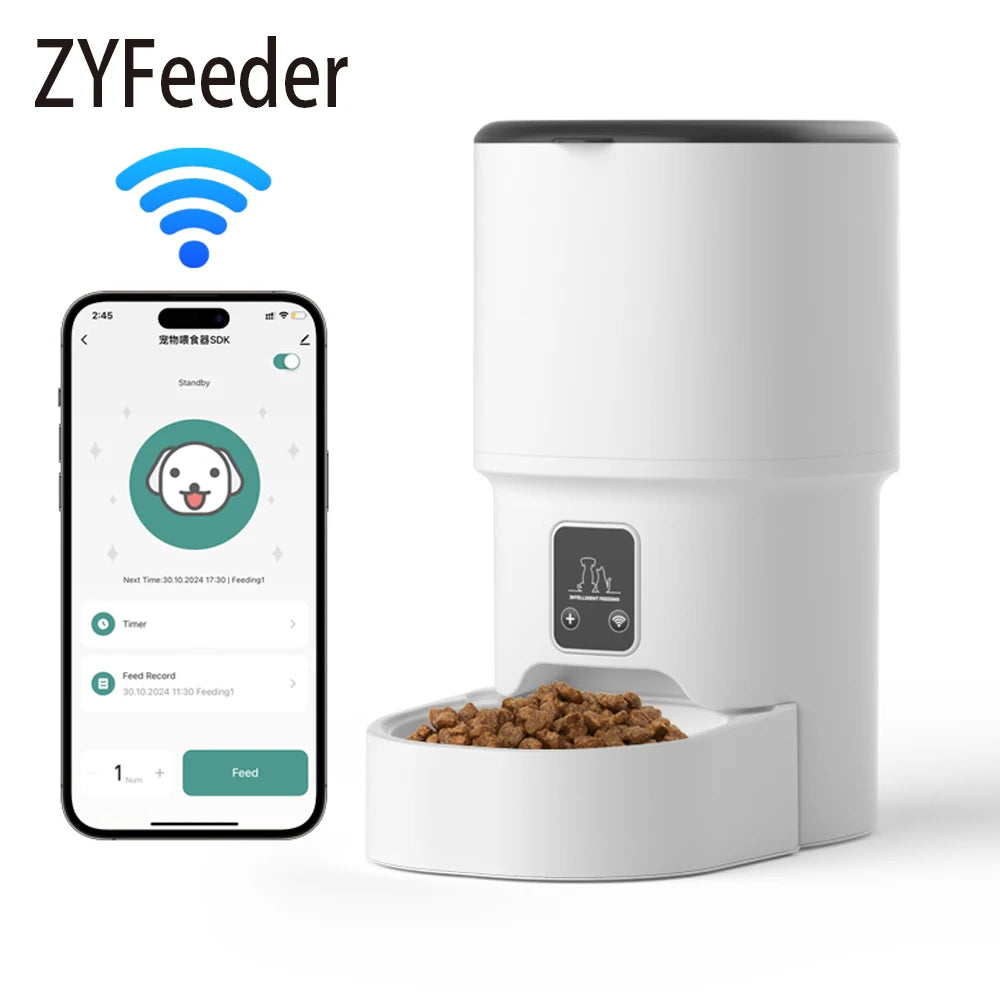 4L WiFi Automatic Cat Feeder – Intelligent Smart Pet Food Dispenser for Cats & Dogs