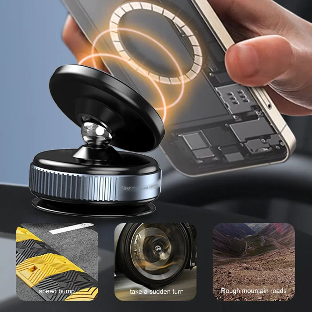 Magnetic Vacuum Adsorption Car Phone Mount 360° Rotatable Vacuum Suction Cup Car Phone Holder Universal GPS Navigation Stands