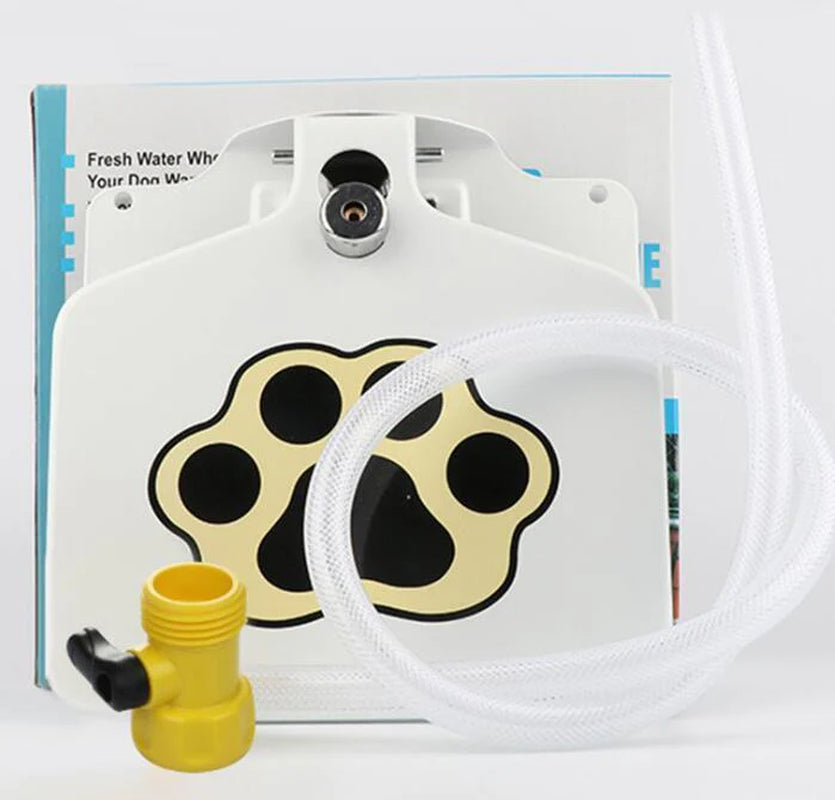 Outdoor Dog Pet Water Fountain – Step-On Paw Pad Activated Fresh Water Dispenser for Dogs | Durable Yard Pet Hydration Station