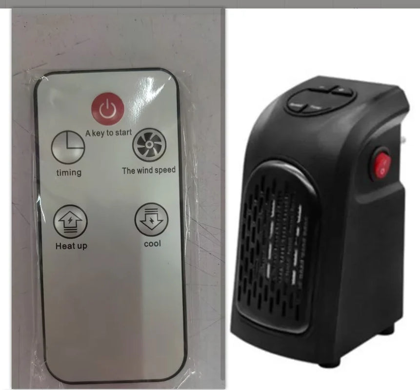 Mini Electric Ceramic Heater – Portable Winter Warmer for Home, Office & Camping | Adjustable Temperature & Timer