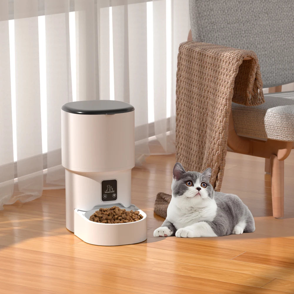 4L WiFi Automatic Cat Feeder – Intelligent Smart Pet Food Dispenser for Cats & Dogs