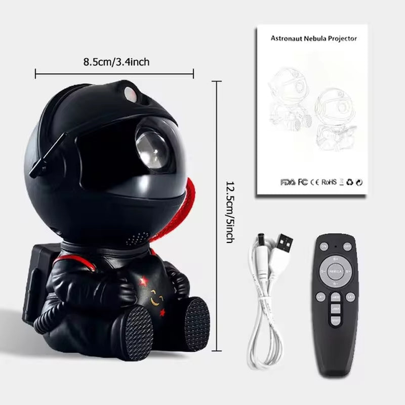 Galaxy Projector LED Night Light – Astronaut Star Projector Lamp for Bedroom, Kids & Home Décor Gift