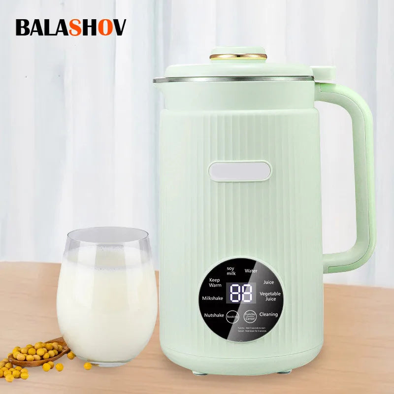 220V/110V Multifunctional Electric Soybean Milk Machine – Automatic Fruit Juice & Food Blender with Water Boiling