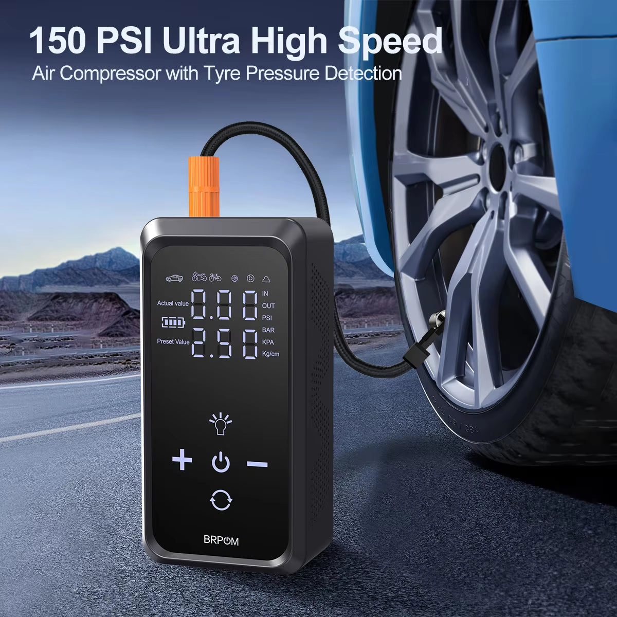 Car Jump Starter 26800mAh/21800mAh – Power Bank with 150PSI Air Compressor, Emergency Battery Booster & Portable Tire Pump