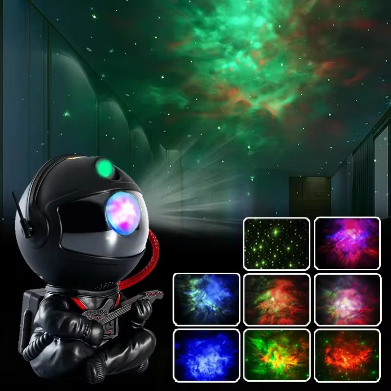 Galaxy Projector LED Night Light – Astronaut Star Projector Lamp for Bedroom, Kids & Home Décor Gift