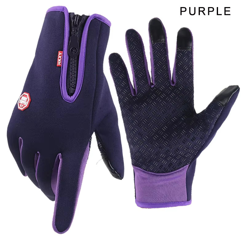 Winter Touchscreen Gloves for Men & Women – Waterproof, Warm, Outdoor Sports & Motorcycle Use