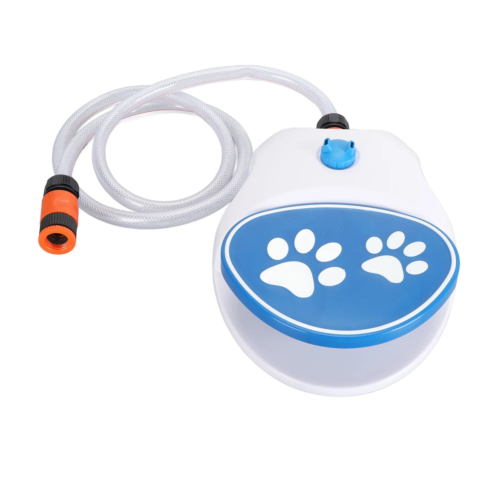 Outdoor Dog Water Fountain Paw Activated – Step-On Pet Water Dispenser with Hose for Lawn & Garden Hydration