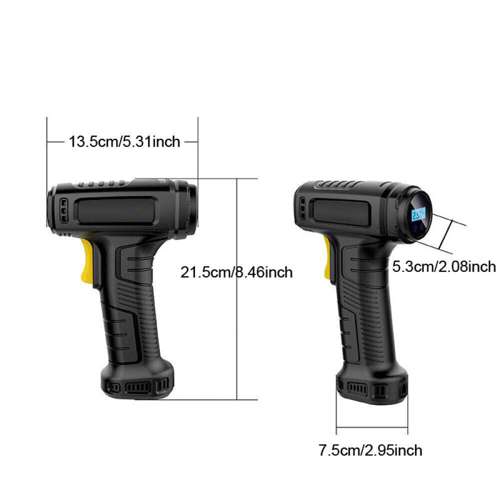 Car Tyre Inflator Cordless Digital Air Compressor Pump – USB Rechargeable 150 PSI for Car, Motorcycle, Bike & Sports Balls