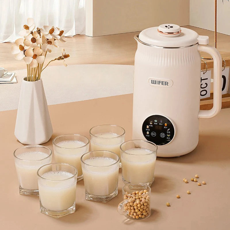 1200ML Electric Soybean Milk Machine – Fully Automatic Intelligent Soy Milk & Juice Mixer 200V