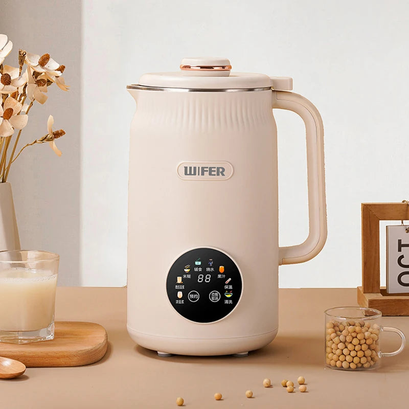 1200ML Electric Soybean Milk Machine – Fully Automatic Intelligent Soy Milk & Juice Mixer 200V