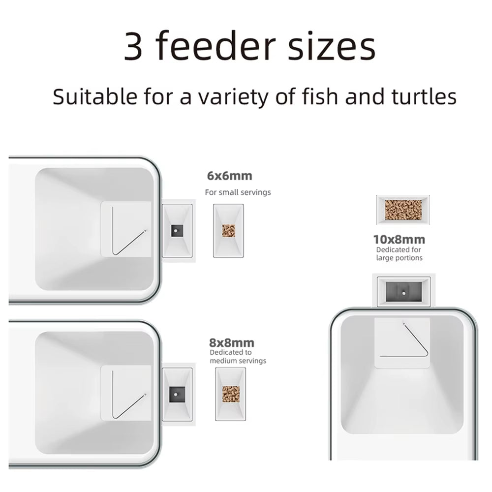 WiFi Smart Automatic Aquarium Feeder – 100ML Large Capacity Goldfish Fish Feeder with App Control, Timing, and Feeding Records