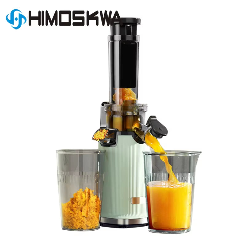 Centrifugal Juicer Slow Masticating Fruit Juice Extractor with 31mm Feed Chute, Cold Press Blender & Orange Separator for High Juice Yield
