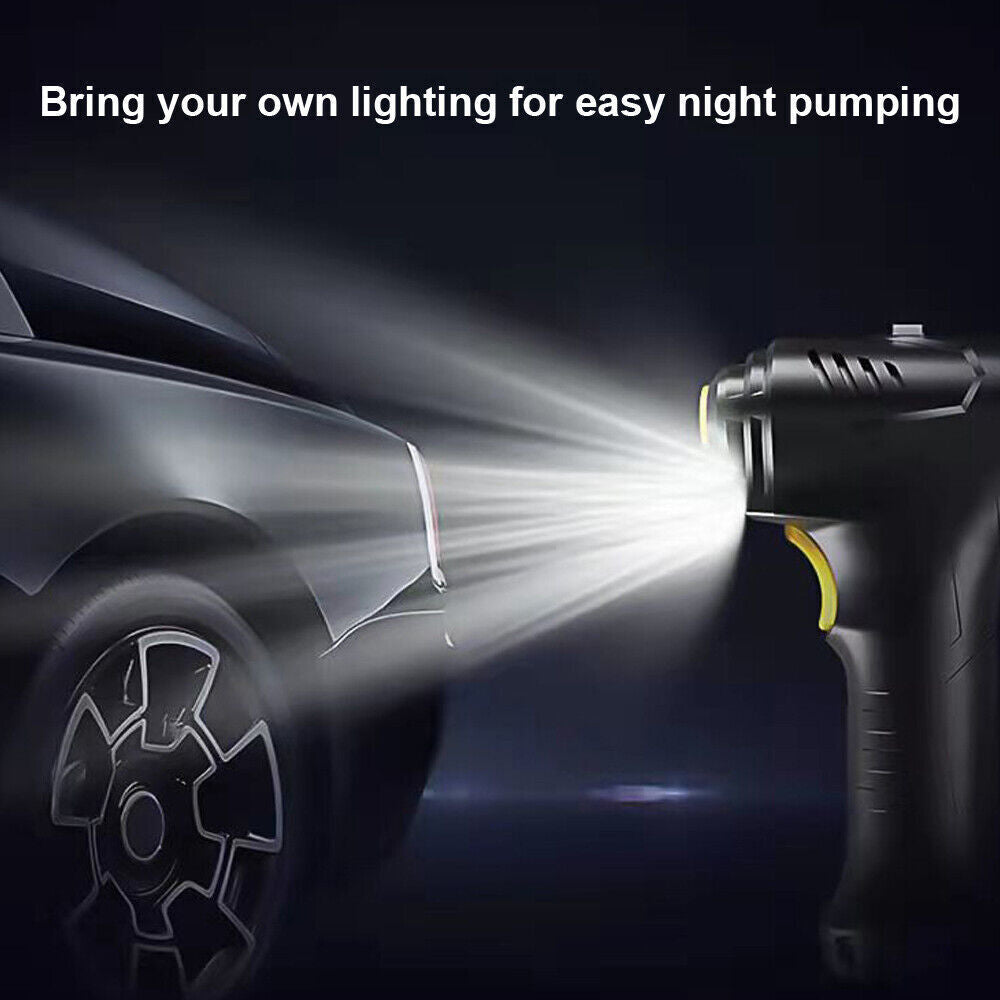 Car Tyre Inflator Cordless Digital Air Compressor Pump – USB Rechargeable 150 PSI for Car, Motorcycle, Bike & Sports Balls