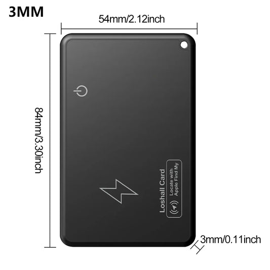 1.8MM Ultra-Thin Wireless Wallet Tracker Card – Apple Find My Compatible GPS Locator Smart Tag for Wallet, Luggage, Passport