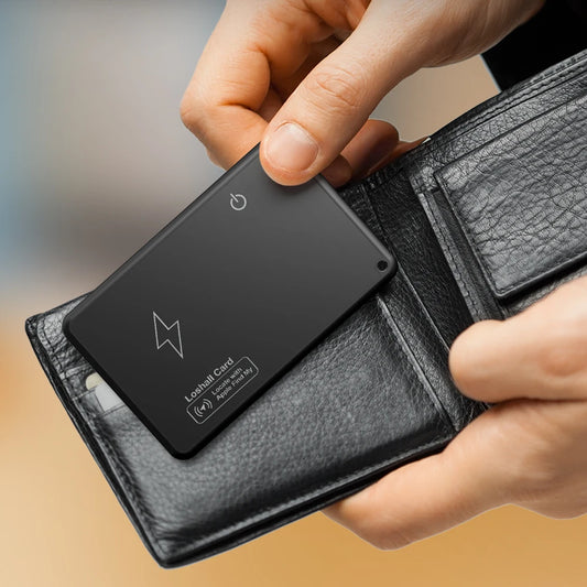 Wireless Charging Wallet Tracker Card – Apple Find My Compatible GPS Locator for Wallet, Purse, Passport, Luggage