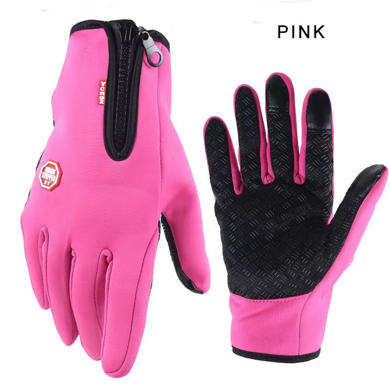 Winter Touchscreen Gloves for Men & Women – Waterproof, Warm, Outdoor Sports & Motorcycle Use