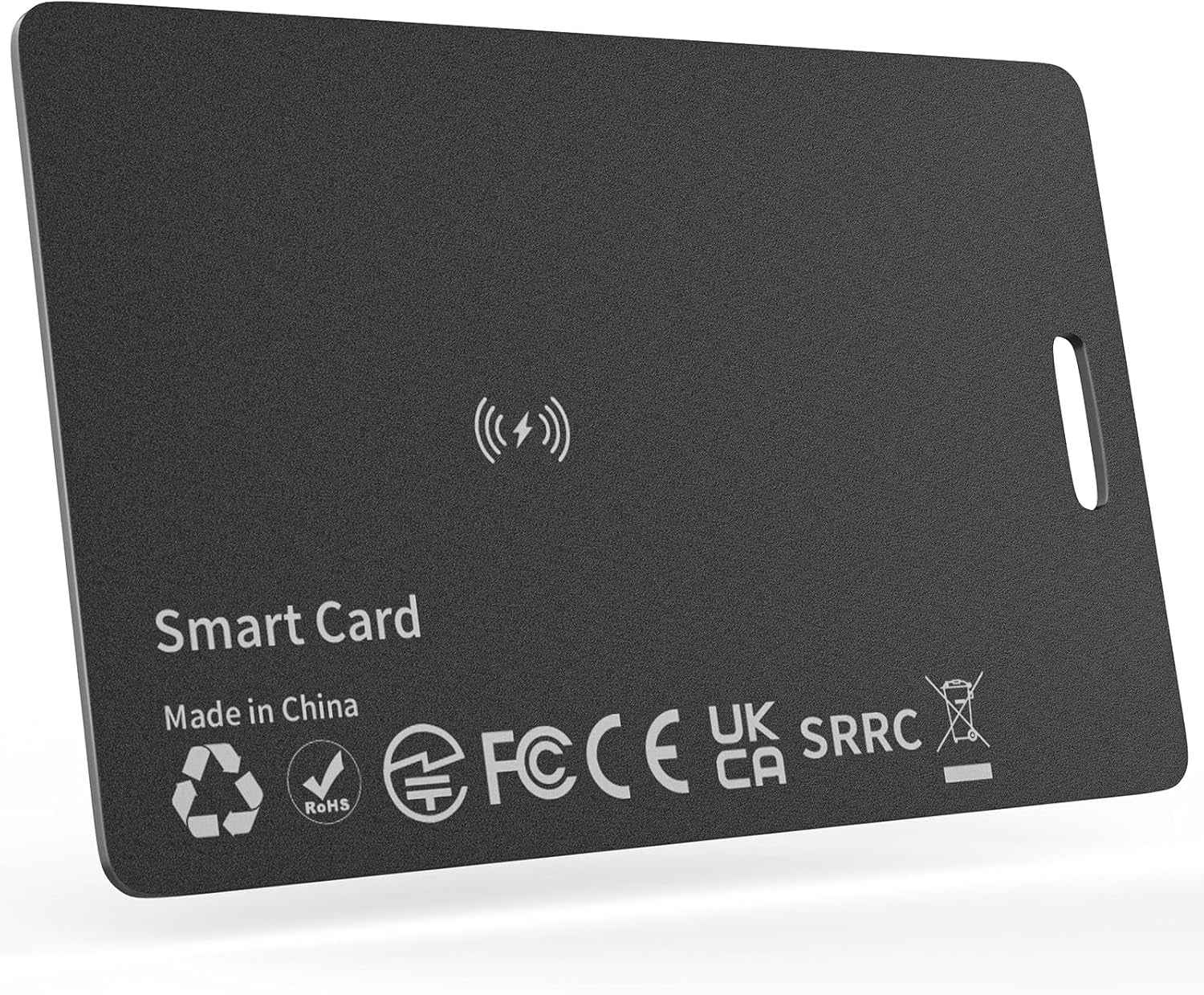 Wallet Tracker Card – Rechargeable Bluetooth Smart Track Card, Works with Apple Find My (iOS Only), Slim Waterproof Wallet Finder, Rechargeable Smart Locator for Wallet, Luggage & Cardholder