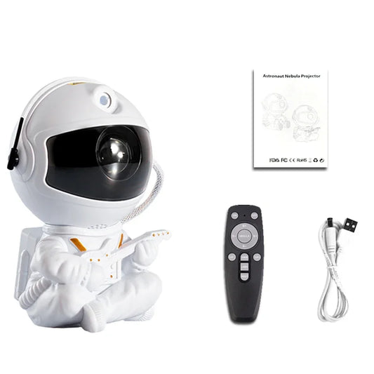 Galaxy Projector LED Night Light – Astronaut Star Projector Lamp for Bedroom, Kids, Home Décor & Gift