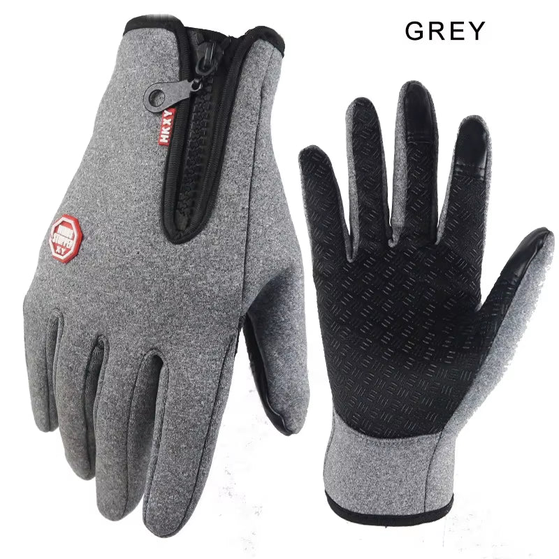 Winter Touchscreen Gloves for Men & Women – Waterproof, Warm, Outdoor Sports & Motorcycle Use
