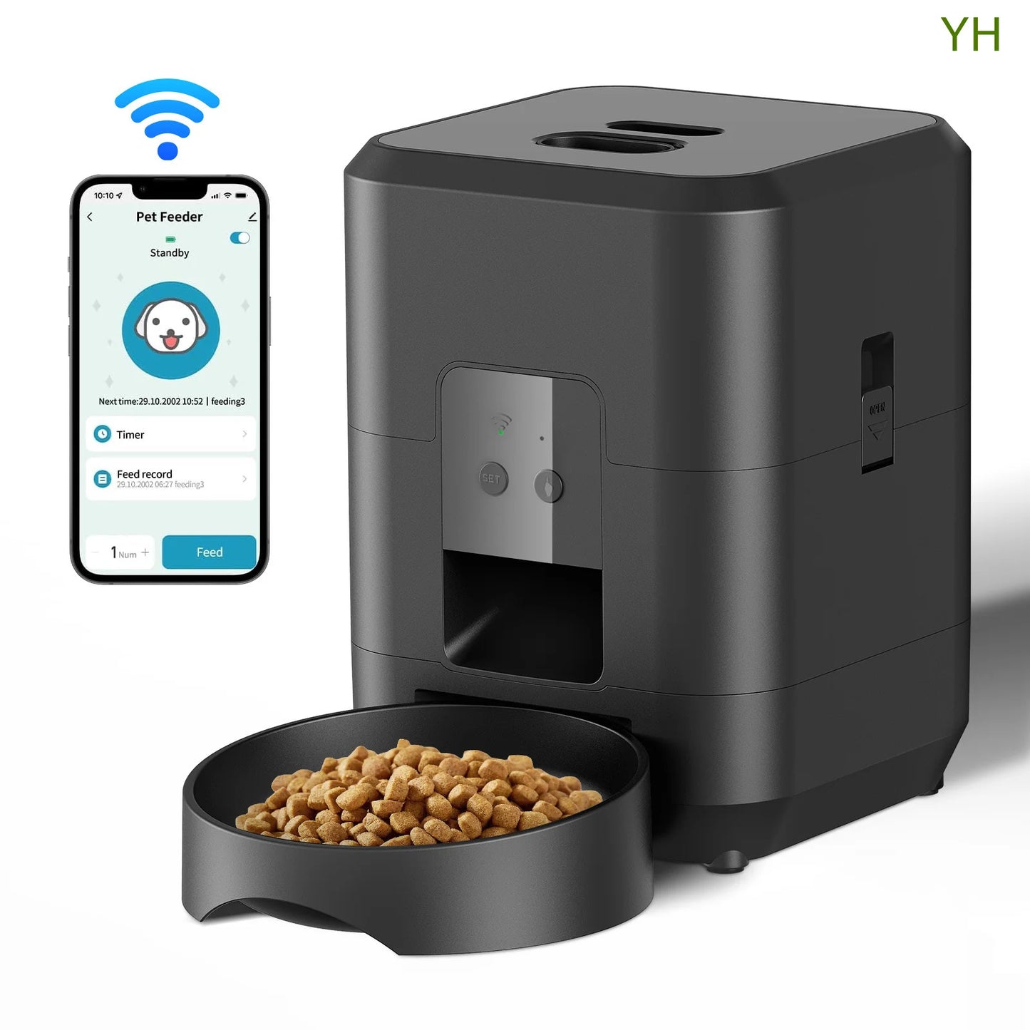 Intelligent Automatic Pet Feeder – Remote & Timer Controlled Quantitative Cat Feeder | Smart Pet Feeding Tableware