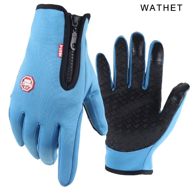Winter Touchscreen Gloves for Men & Women – Waterproof, Warm, Outdoor Sports & Motorcycle Use
