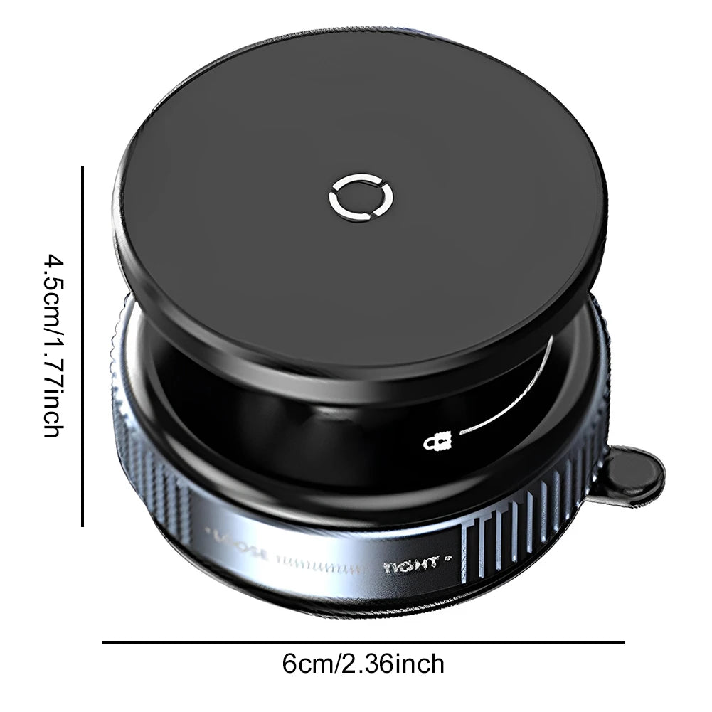 Vacuum Magnetic Car Phone Holder – 360° Rotation Suction Cup Navigation Stand Bracket for Magsafe iPhone 16/15/14/13/12
