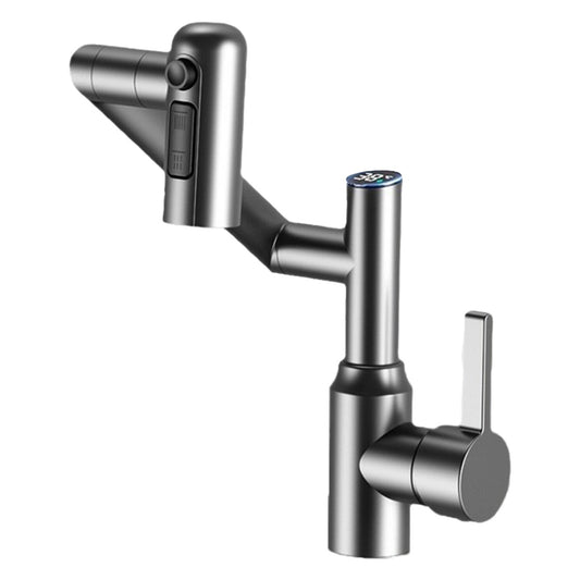 Intelligent Digital LED Bathroom Faucet – 360° Rotating Basin Mixer with Multifunction Stream Sprayer
