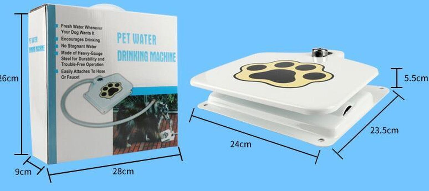 Outdoor Dog Pet Water Fountain – Step-On Paw Pad Activated Fresh Water Dispenser for Dogs | Durable Yard Pet Hydration Station