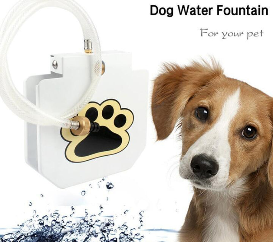 Outdoor Dog Pet Water Fountain – Step-On Paw Pad Activated Fresh Water Dispenser for Dogs | Durable Yard Pet Hydration Station