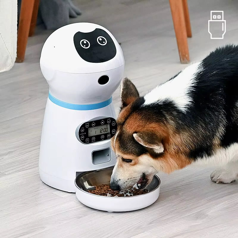 Automatic Pet Feeder with Intelligent Remote Control – Smart Cat & Dog Food Dispenser with Timing & Portion Control