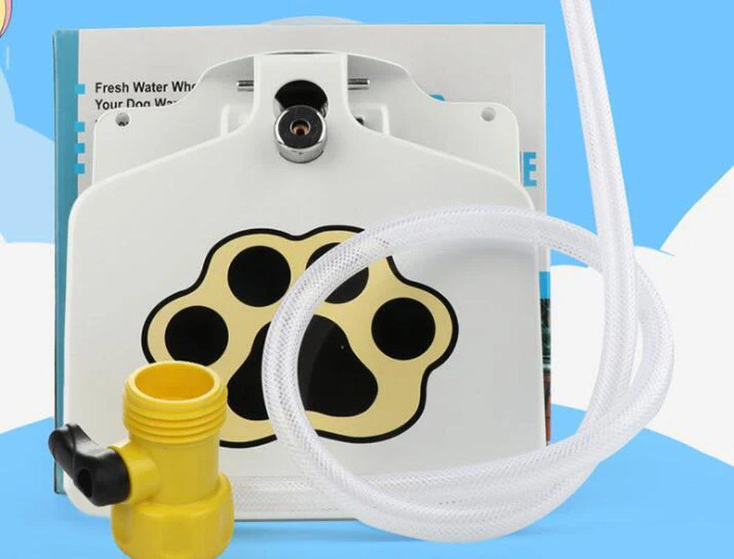 Outdoor Dog Pet Water Fountain – Step-On Paw Pad Activated Fresh Water Dispenser for Dogs | Durable Yard Pet Hydration Station