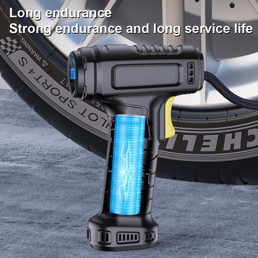 Car Tyre Inflator Cordless Digital Air Compressor Pump – USB Rechargeable 150 PSI for Car, Motorcycle, Bike & Sports Balls