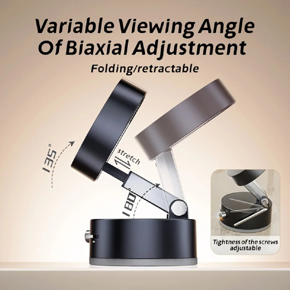 Magnetic Suction Cup Phone Holder - Multi-Functional & Foldable Storage Solution