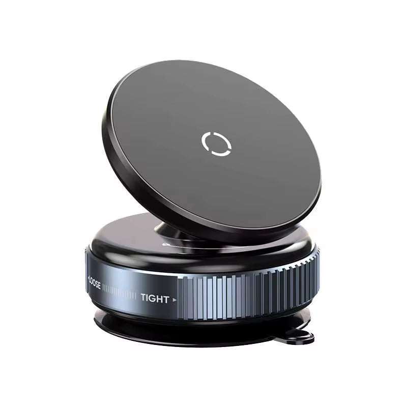 360° Rotation Magnetic Car Phone Holder – Magsafe-Compatible Vacuum Suction Cup Navigation Stand Bracket for iPhone & Smartphones