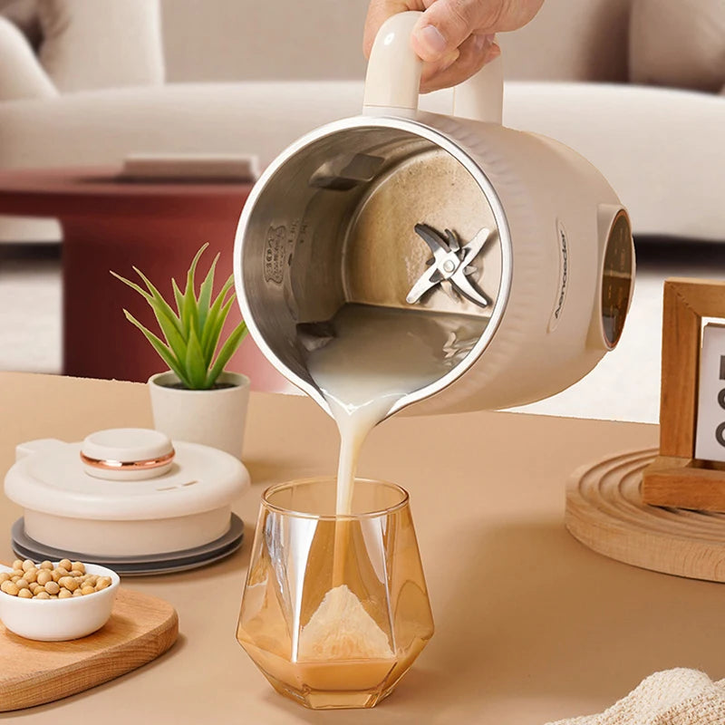 1200ML Electric Soybean Milk Machine – Fully Automatic Intelligent Soy Milk & Juice Mixer 200V