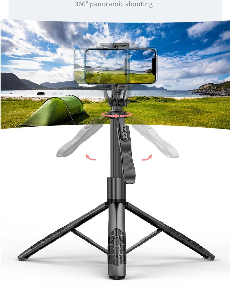 360° AI Smart Face Tracking Gimbal – Auto Phone Holder with Stabilizer, Tripod & Hand Gesture Recognition for Smartphone Vlog, TikTok & Live Streaming