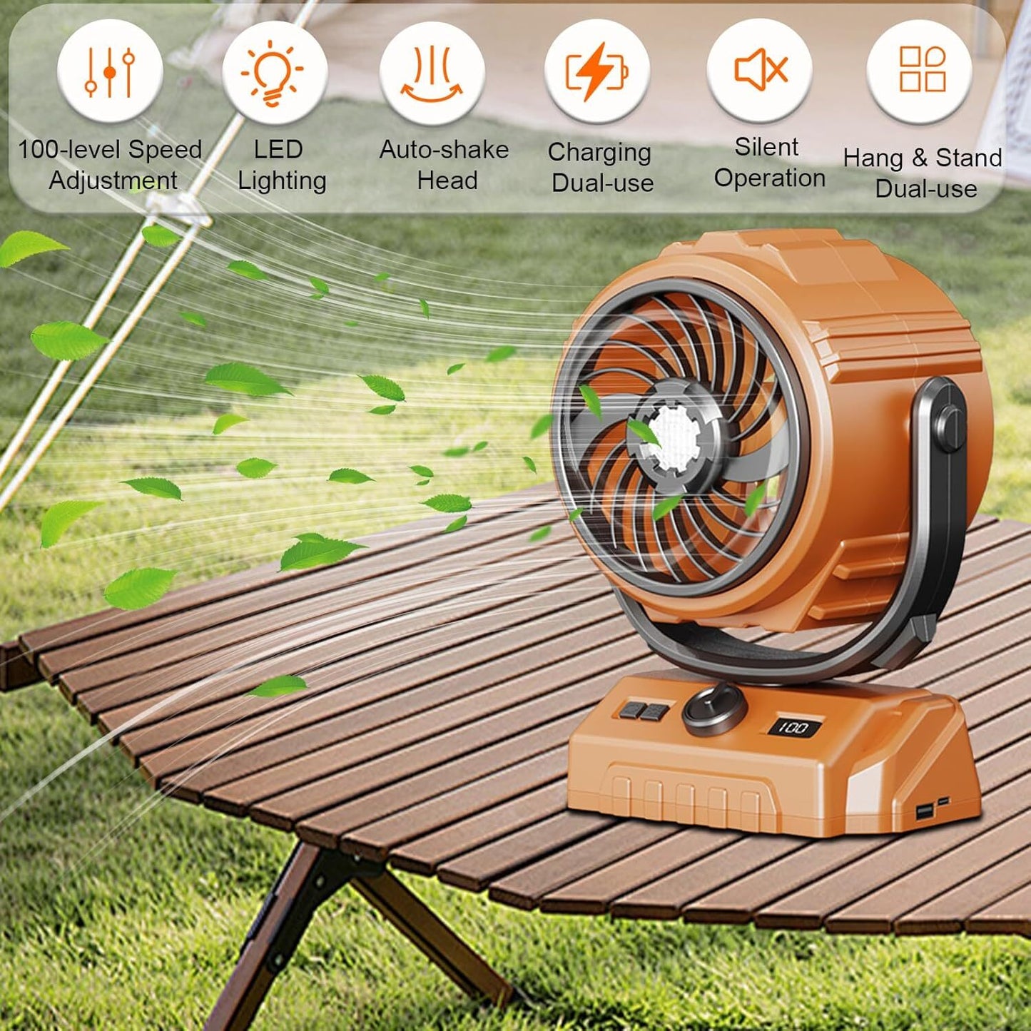 3 in 1 Portable Air Conditioner Fan – Mini Water Air Cooler with 7-Color LED Lights, USB Rechargeable Cooling Fan for Home, Office & Travel