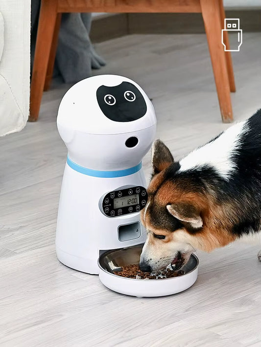 Automatic Pet Feeder with Intelligent Remote Control – Smart Cat & Dog Food Dispenser with Timing & Portion Control