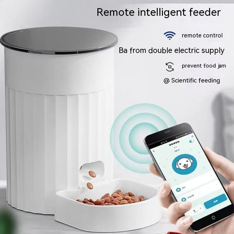 Intelligent Automatic Pet Feeder with WiFi Remote Control & Timer – Smart 3L Food Dispenser for Cats & Dogs