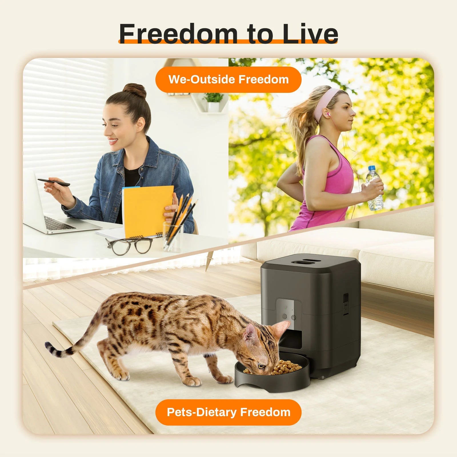 Intelligent Automatic Pet Feeder – Remote & Timer Controlled Quantitative Cat Feeder | Smart Pet Feeding Tableware
