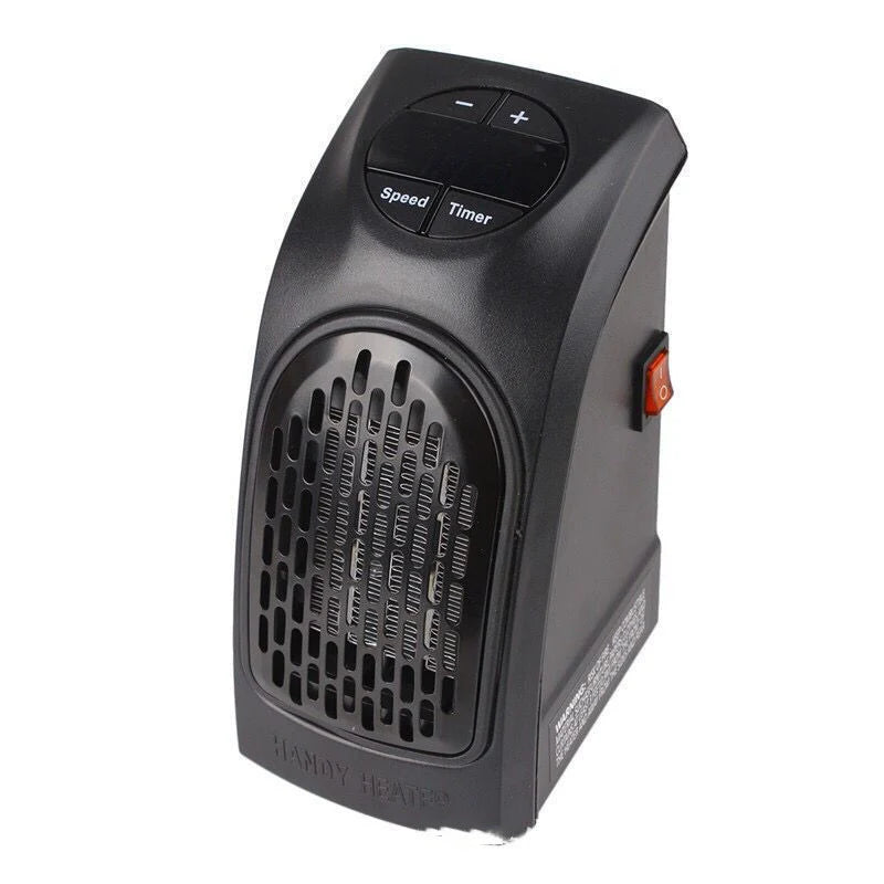 Mini Electric Ceramic Heater – Portable Winter Warmer for Home, Office & Camping | Adjustable Temperature & Timer
