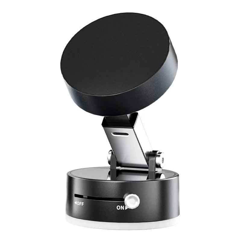 Foldable Magnetic Car Phone Holder – Strong Vacuum Suction Cup Mount for Dashboard, Windshield & Mirror | Hands-Free Universal Phone Stand for iPhone & Android