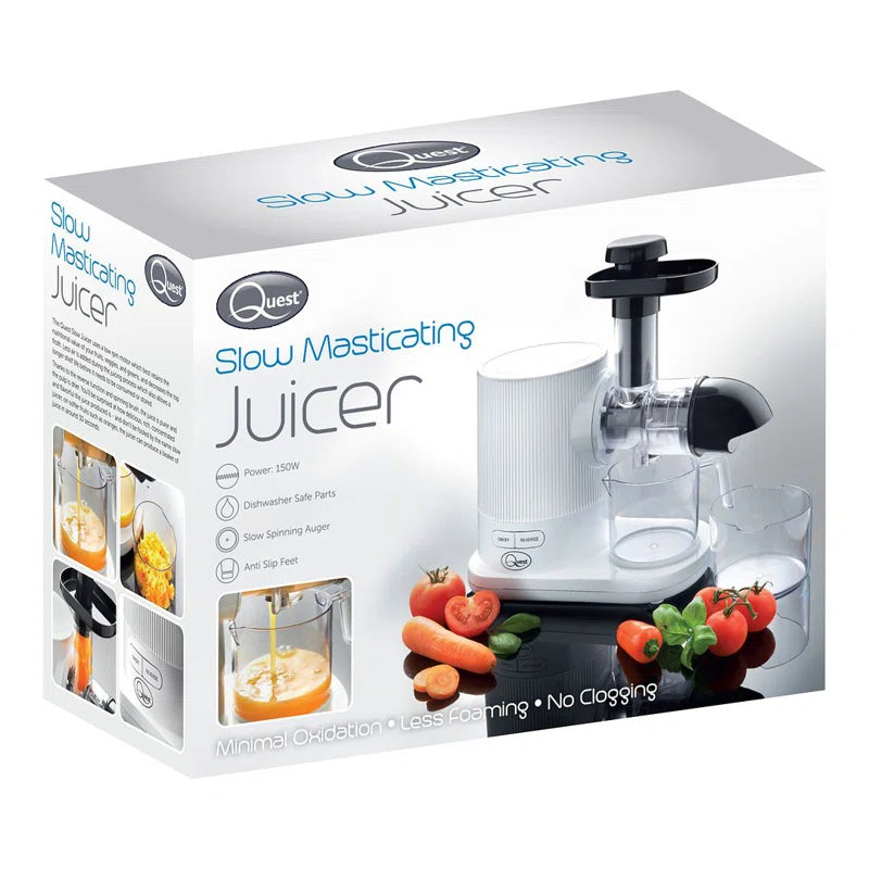 150W Slow Masticating Cold Press Juicer – High Juice Yield, Quiet Motor & Easy Clean Healthy Fruit & Vegetable Extractor