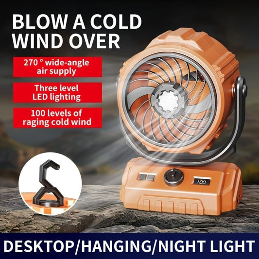 3 in 1 Portable Air Conditioner Fan – Mini Water Air Cooler with 7-Color LED Lights, USB Rechargeable Cooling Fan for Home, Office & Travel